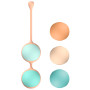Вагінальні кульки Liebe Kewos — Peach/Mint, 5 кульок у комплекті