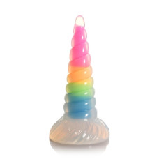 Фентезійний фалоімітатор Creature Cocks Luminescent Rainbow Silicone Dildo, світиться в темряві, 19,6 см Фентезійний фалоімітатор Creature Cocks Luminescent Rainbow Silicone Dildo, світиться в темряві, 19,6 см