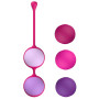 Вагінальні кульки Liebe Kewos — Cerise/Candy Violet, 5 кульок у комплекті