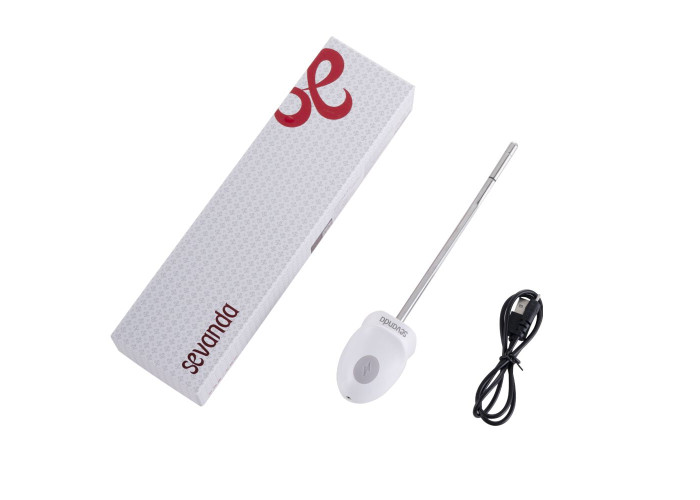 Уретральний зонд LOCKINK SEVANDA Vibrating & E-stim Metal Urethral Sounding - White Уретральний зонд LOCKINK SEVANDA Vibrating & E-stim Metal Urethral Sounding - White