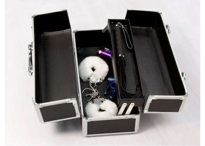 Великий кейс для зберігання секс-іграшок BMS Factory Large Lokable Vibrator Case Black,кодовий замок Великий кейс для зберігання секс-іграшок BMS Factory Large Lokable Vibrator Case Black,кодовий замок