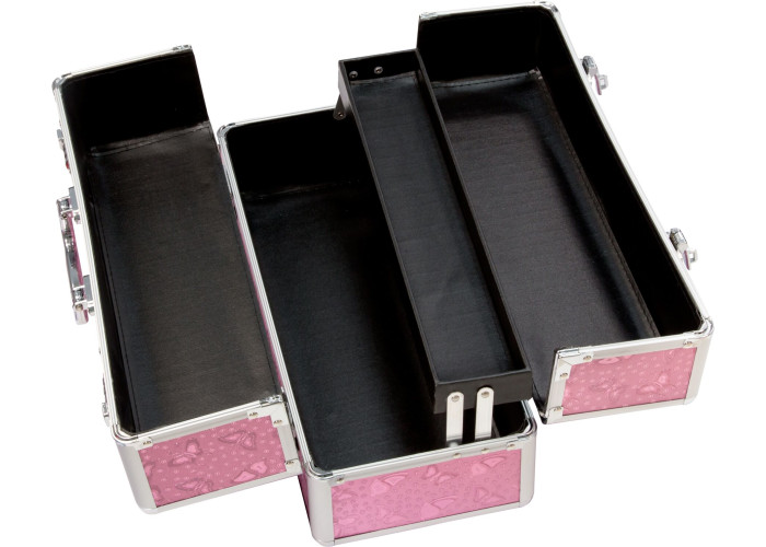 Великий кейс для зберігання секс-іграшок BMS Factory Large Lokable Vibrator Case Pink, кодовий замок Великий кейс для зберігання секс-іграшок BMS Factory Large Lokable Vibrator Case Pink, кодовий замок