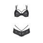 Комплект Passion DROSERA BIKINI black, XXL/XXXL, бюстгальтер і трусики-кюлоти