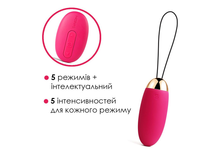 Віброяйце з пультом керування Svakom Elva Plum Red Віброяйце з пультом керування Svakom Elva Plum Red