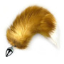 Металева анальна пробка з хвостом із натурального хутра Art of Sex size M Red fox Металева анальна пробка з хвостом із натурального хутра Art of Sex size M Red fox