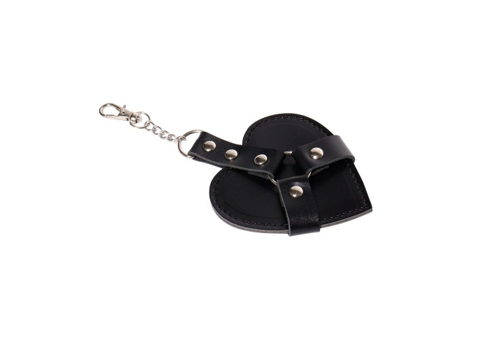 Брелок на карабіні для ключів Art of Sex Chained Heart, Чорний Брелок на карабіні для ключів Art of Sex Chained Heart, Чорний