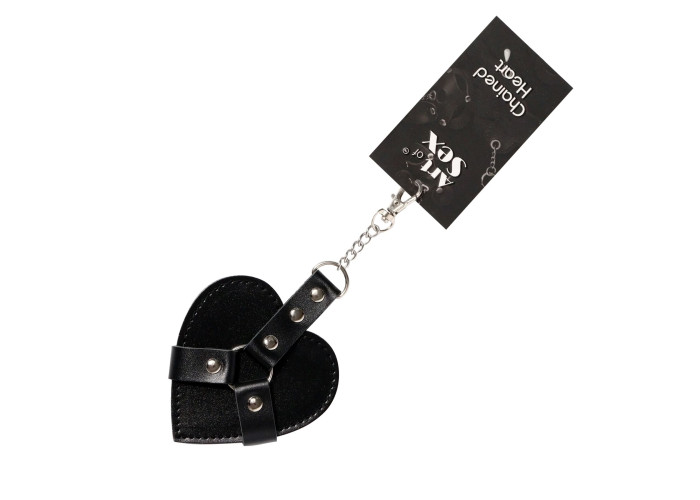 Брелок на карабіні для ключів Art of Sex Chained Heart, Чорний Брелок на карабіні для ключів Art of Sex Chained Heart, Чорний