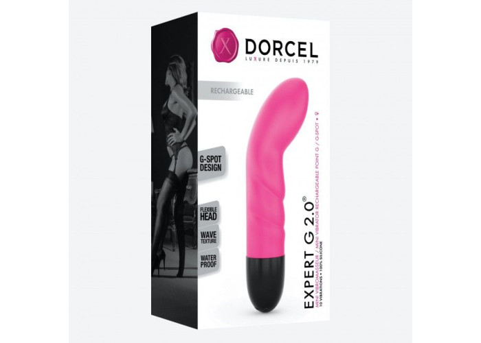 Вібратор Dorcel Expert G 2.0 Magenta для точки G, що перезаряджається Вібратор Dorcel Expert G 2.0 Magenta для точки G, що перезаряджається