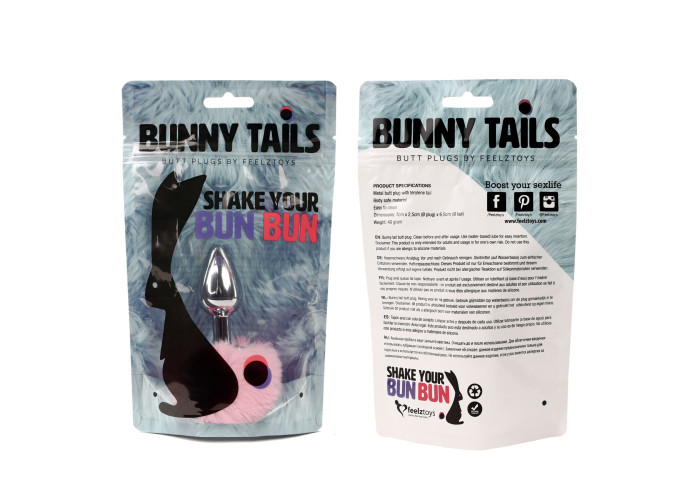 Анальна пробка FeelzToys - Bunny Tails Butt Plug Pink Анальна пробка FeelzToys - Bunny Tails Butt Plug Pink