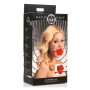 Силіконовий кляп з трояндою Master Series: Blossom Silicone Rose Gag – Red