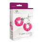 Наручники S Pleasures Furry Cuffs Pink з пухнастим оздобленням, 2 ключі в комплекті
