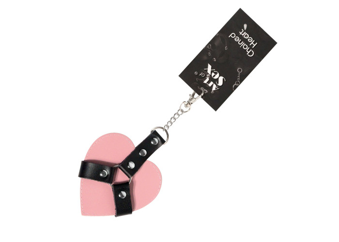 Брелок на карабіні для ключів Art of Sex Chained Heart, Рожевий Брелок на карабіні для ключів Art of Sex Chained Heart, Рожевий
