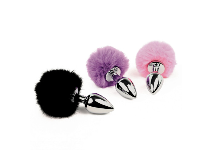 Анальна пробка FeelzToys - Bunny Tails Butt Plug Purple Анальна пробка FeelzToys - Bunny Tails Butt Plug Purple