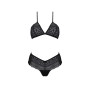 Комплект Passion KERRIA BIKINI black, XXL/XXXL, бралет і трусики-бікіні