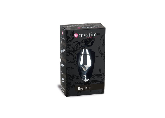 Металева анальна пробка Mystim Big John для електростимулятора, діаметр 6,5 см Металева анальна пробка Mystim Big John для електростимулятора, діаметр 6,5 см