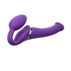 Безремінний страпон з вібрацією Strap-On-Me Vibrating Violet M, діаметр 3,8 см, пульт ДК, регульований Безремінний страпон з вібрацією Strap-On-Me Vibrating Violet M, діаметр 3,8 см, пульт ДК, регульований