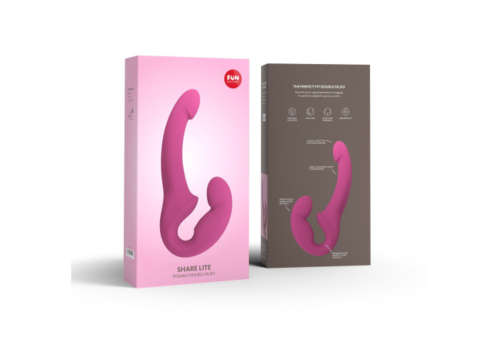 Безремінний страпон Fun Factory SHARE LITE blackberry, регульований, полегшена модель Безремінний страпон Fun Factory SHARE LITE blackberry, регульований, полегшена модель