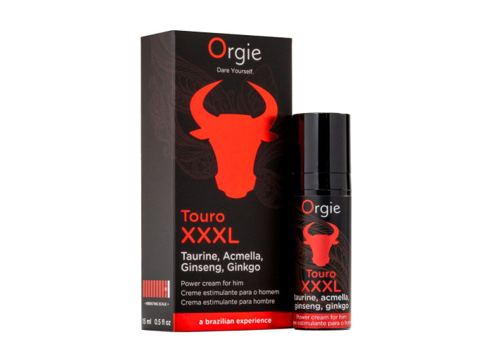 Крем для посилення ерекції Orgie Touro XXXL Power Cream, 15 мл, з ефектом вібрації Крем для посилення ерекції Orgie Touro XXXL Power Cream, 15 мл, з ефектом вібрації
