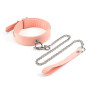 Нашийник із повідцем Liebe Seele Dark Candy Pink Collar with Leash Нашийник із повідцем Liebe Seele Dark Candy Pink Collar with Leash