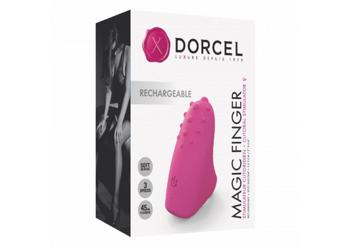 Вібратор на палець Dorcel MAGIC FINGER Rose перезаряджуваний, 3 режими роботи Вібратор на палець Dorcel MAGIC FINGER Rose перезаряджуваний, 3 режими роботи
