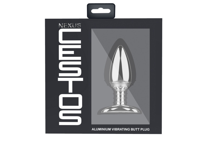 Алюмінієва анальна пробка з вібрацією та дистанційним керуванням Nexus Cestos Алюмінієва анальна пробка з вібрацією та дистанційним керуванням Nexus Cestos