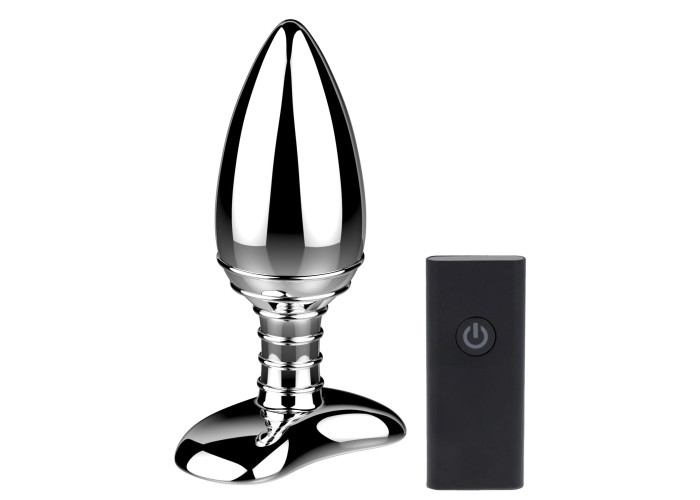 Алюмінієва анальна пробка з вібрацією та дистанційним керуванням Nexus Cestos Алюмінієва анальна пробка з вібрацією та дистанційним керуванням Nexus Cestos