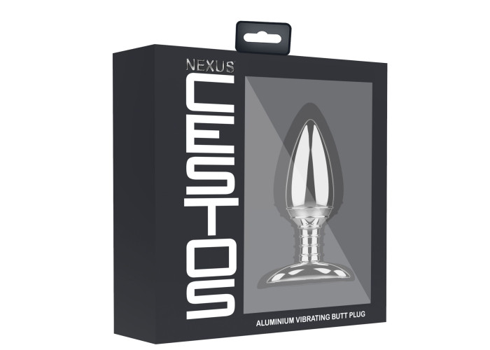Алюмінієва анальна пробка з вібрацією та дистанційним керуванням Nexus Cestos Алюмінієва анальна пробка з вібрацією та дистанційним керуванням Nexus Cestos