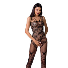 Ажурний бодістокінг з інтимними вирізами Passion BS076 black Ажурний бодістокінг з інтимними вирізами Passion BS076 black