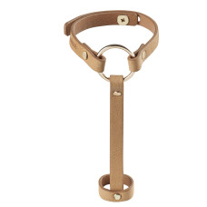 Пара браслетів на зап'ясті і палець Bijoux Indiscrets MAZE Hand Bracelet Harness Brown, екошкіра Пара браслетів на зап'ясті і палець Bijoux Indiscrets MAZE Hand Bracelet Harness Brown, екошкіра