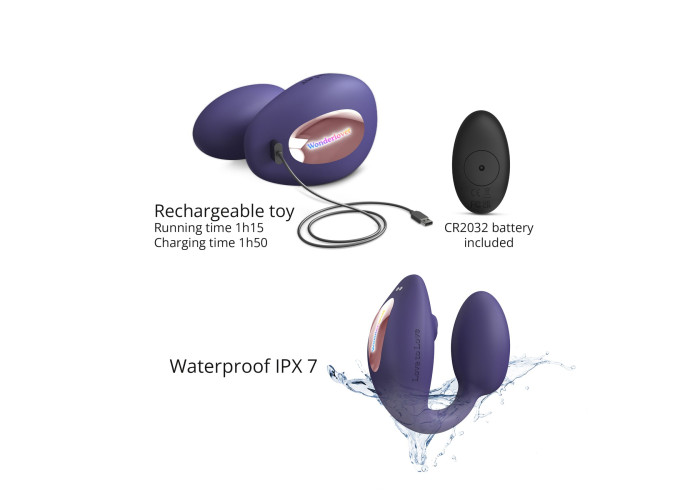 Віброяйце з вакуумною кліторальною стимуляцією Love To Love Wonderlover MIDNIGHT INDIGO Віброяйце з вакуумною кліторальною стимуляцією Love To Love Wonderlover MIDNIGHT INDIGO