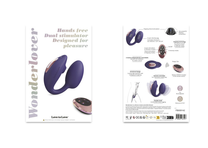 Віброяйце з вакуумною кліторальною стимуляцією Love To Love Wonderlover MIDNIGHT INDIGO Віброяйце з вакуумною кліторальною стимуляцією Love To Love Wonderlover MIDNIGHT INDIGO