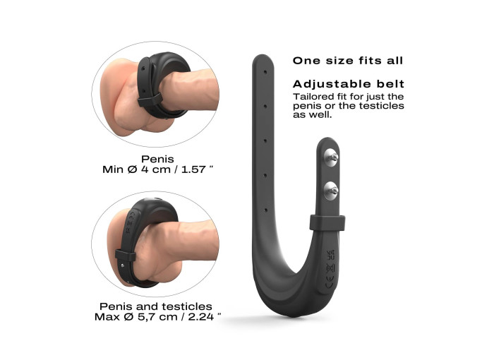 Ерекційне віброкільце Dorcel Fit Vibe Ring, регульований діаметр 4–5,7 см, 10 режимів Ерекційне віброкільце Dorcel Fit Vibe Ring, регульований діаметр 4–5,7 см, 10 режимів