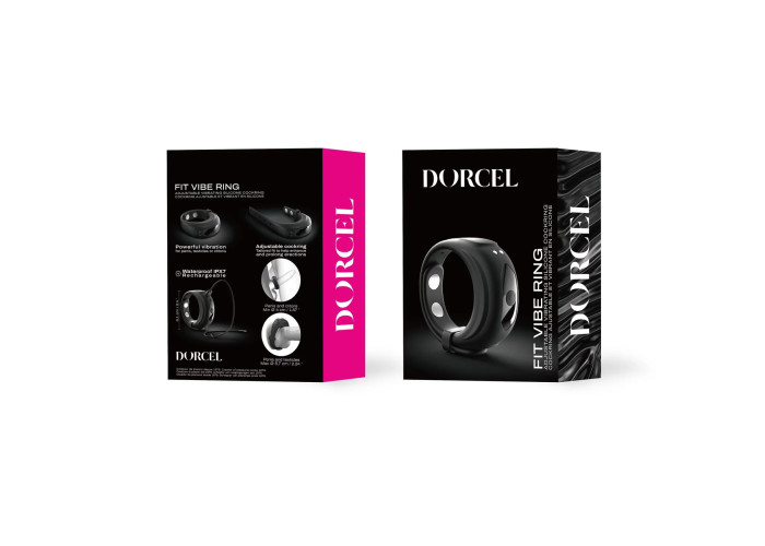 Ерекційне віброкільце Dorcel Fit Vibe Ring, регульований діаметр 4–5,7 см, 10 режимів Ерекційне віброкільце Dorcel Fit Vibe Ring, регульований діаметр 4–5,7 см, 10 режимів