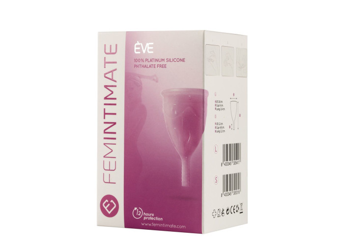 Менструальна чаша Femintimate Eve Cup розмір L, діаметр 3,8 см, для рясних виділень Менструальна чаша Femintimate Eve Cup розмір L, діаметр 3,8 см, для рясних виділень