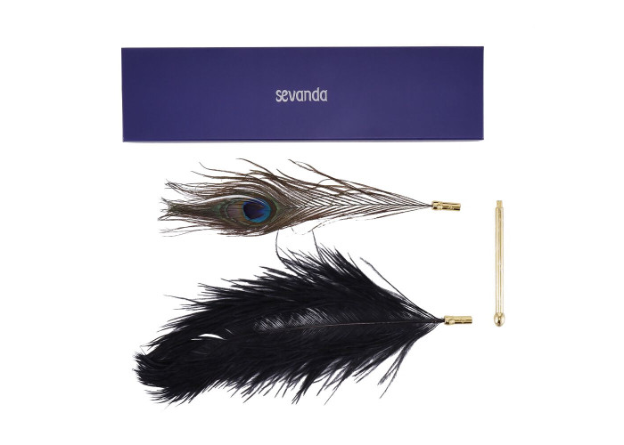 Лоскітка LOCKINK SEVANDA Natural Peacock Flirting Feather Tickler, перо павича Лоскітка LOCKINK SEVANDA Natural Peacock Flirting Feather Tickler, перо павича