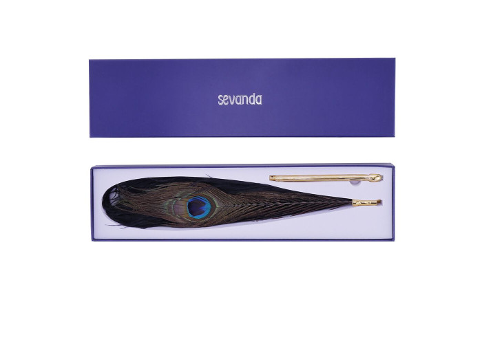 Лоскітка LOCKINK SEVANDA Natural Peacock Flirting Feather Tickler, перо павича Лоскітка LOCKINK SEVANDA Natural Peacock Flirting Feather Tickler, перо павича