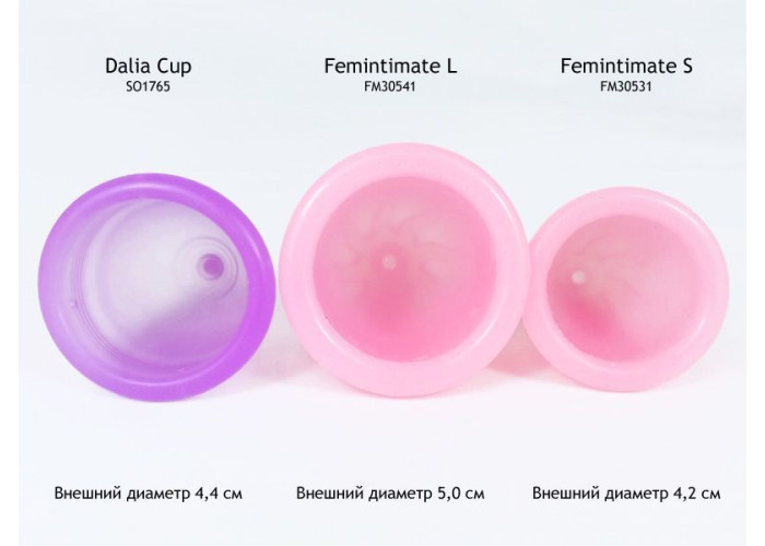 Менструальна чаша Femintimate Eve Cup розмір L з переносним душем, діаметр 3,8 см Менструальна чаша Femintimate Eve Cup розмір L з переносним душем, діаметр 3,8 см