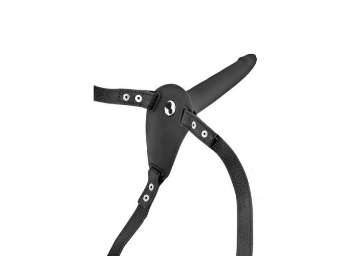 Страпон з вібрацією Fetish Tentation Vibrating Strap-On with Dildo Black Страпон з вібрацією Fetish Tentation Vibrating Strap-On with Dildo Black