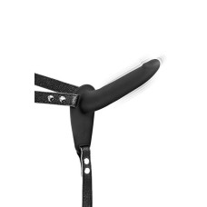 Страпон з вібрацією Fetish Tentation Vibrating Strap-On with Dildo Black Страпон з вібрацією Fetish Tentation Vibrating Strap-On with Dildo Black