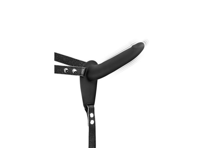 Страпон з вібрацією Fetish Tentation Vibrating Strap-On with Dildo Black Страпон з вібрацією Fetish Tentation Vibrating Strap-On with Dildo Black