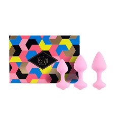 Набір силіконових анальних пробок FeelzToys - Bibi Butt Plug Set 3 pcs Pink Набір силіконових анальних пробок FeelzToys - Bibi Butt Plug Set 3 pcs Pink