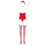 Боді Obsessive Kissmas teddy red S/M