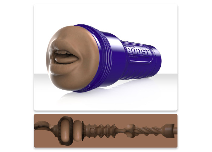 Мастурбатор-ротик Fleshlight Boost Blow Medium Dark Flesh, плаваючі кільця Turbo Tech Мастурбатор-ротик Fleshlight Boost Blow Medium Dark Flesh, плаваючі кільця Turbo Tech