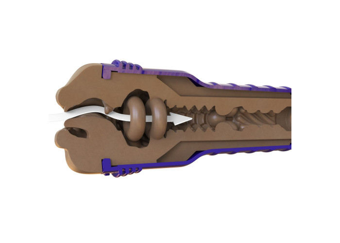 Мастурбатор-ротик Fleshlight Boost Blow Medium Dark Flesh, плаваючі кільця Turbo Tech Мастурбатор-ротик Fleshlight Boost Blow Medium Dark Flesh, плаваючі кільця Turbo Tech