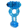 Ерекційне віброкільце Alive: Double Ding Ring Blue, два мотори