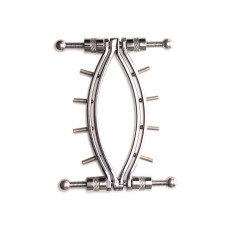 Затискач для вагіни Master Series: Spread 'Em Poker Vagina Clamp with Adjustable Pressure Screws