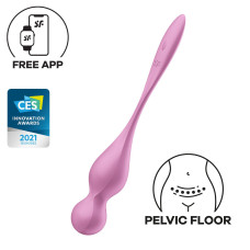 Вагінальні смарт-кульки з вібрацією Satisfyer Love Birds 1 Connect App Pink, 78 г Вагінальні смарт-кульки з вібрацією Satisfyer Love Birds 1 Connect App Pink, 78 г