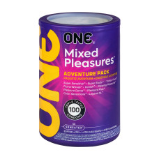 Набір презервативів ONE Mixed Pleasures, 100 шт, 10 видів Набір презервативів ONE Mixed Pleasures, 100 шт, 10 видів