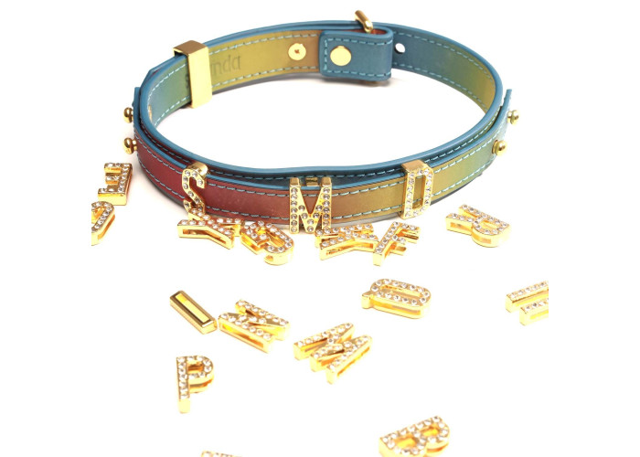 Нашийник LOCKINK Multi-color DIY Alphabet Collar Нашийник LOCKINK Multi-color DIY Alphabet Collar