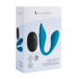 Подвійний вібратор S Pleasures Premium Delight, бірюзовий, для клітора та точки G, 10 режимів